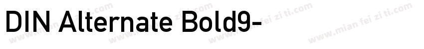 DIN Alternate Bold9字体转换